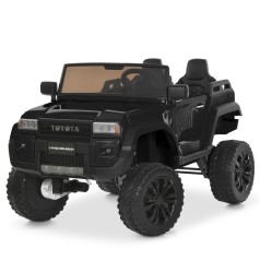 Джип машина на акумуляторі M 6296EBLR-2(24V) (1шт) 2,4G р/к, 4мотори45W, 1акум24V7AH, EVA, MP3, USB, TF, BLUETOOTH, шкіра, музика, світло, чорний
