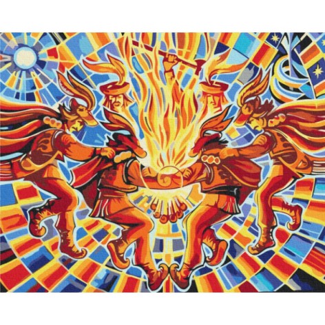 Картина по номерам Brushme Танец «Аркан» © Олег Лобурак 40х50 см (BS53314)