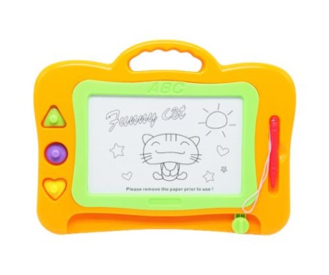 Детская доска для рисования, оранжевый