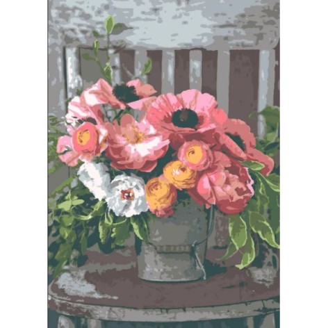 Картина по номерам Riviera Blanca Цветочное очарование 28x40 см