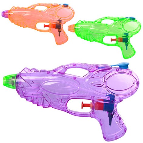Водяний пістолет розмір маленький, 18см, 3 кольори, п/е, 18-10,5-3см 