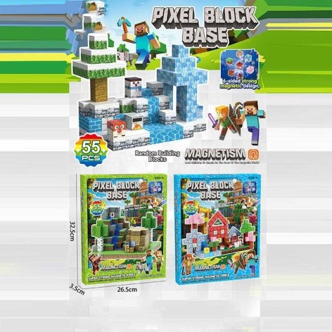 Магнітний конструктор в кор. 55 дет. 33*27*3см 