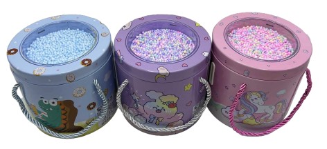 Скарбничка металлическая с шариками 