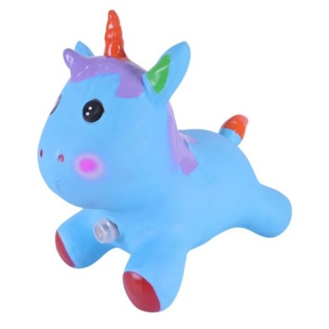Прыгун резиновый "Единорог" 1400 гр ГОЛУБОЙ