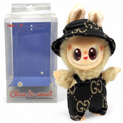 Лабубу в одязі Gucci (в прозорій коробці) 17 см (мікс видів)