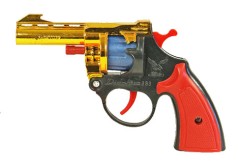 Пістолет дитячий під пістони пластиковий 3 кольори 16 см