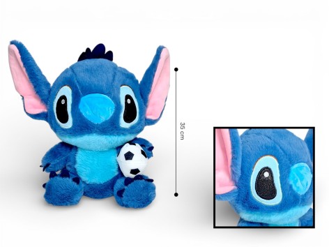 Мягкая игрушка стеч с мячом 30см