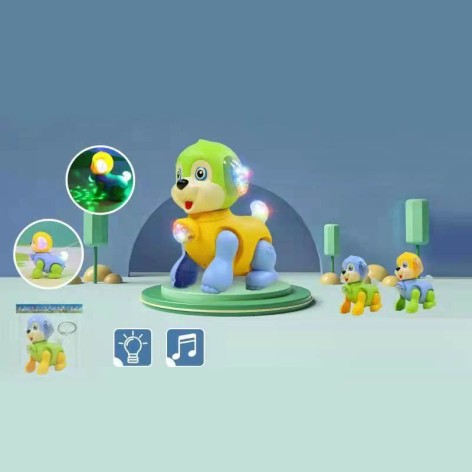 Животное муз. собачка 2 цвета микс, свет, звук, п/э 