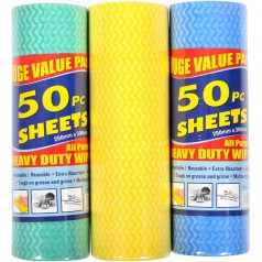 Тряпка в рулоне 50шт 25x30 см (2-197)