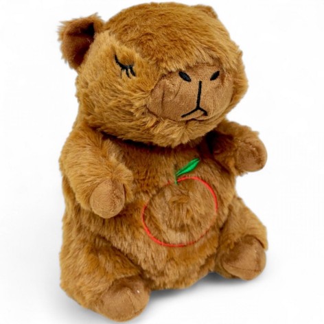 НОЧНИК "ДЫХАЮЩАЯ КАПИБАРА" (23 см), шоколадная, в пакете