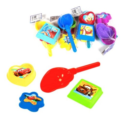 Песочный набор "Мультик" (лопатка и 3 пасочки)