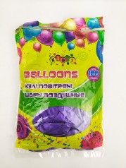 Кульки 2,8 грам, 12 ", перламутрові 100шт кольору: Фіолетовий