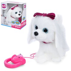 Мягкая игрушка собака, д/к, 30-20см, двигает головой, музыка, звук, ходит, двигает хвостом, на бат-ке, в кор-ке, 28-25,5-12,5см 