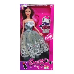 Лялька, сіра сукня 29 см