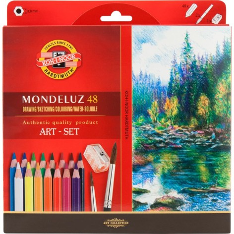 Карандаши цветные аквар.Mondeluz, 48 цв.