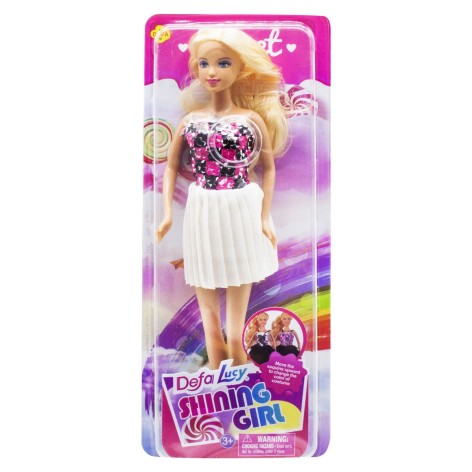 Кукла Defa Lucy Shining Girl, белая юбка