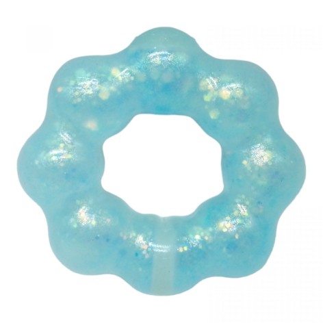 Браслет-антистресс с глитером (голубой)