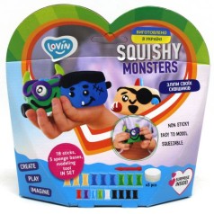 Squishy Monsters ТМ Lovin Набор для лепки с воздушным пластилином