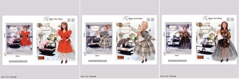 Кукла типа Барби, микс 3 вида, мамочка, младенец, аксес, р-р куклы 29 см корр. 29*8*36,5см 