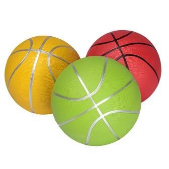 Детский мяч баскетбольный BT-BTB-0029 резиновый, размер 7 500г 3 цвета
