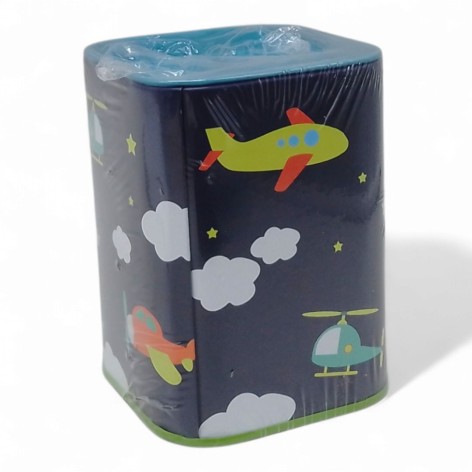 Скарбничка для грошей "Літаки" металева, мікс, видів, 10,5*7,5*7,5см