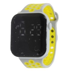 Електронний годинник з кольоровим дисплеєм, жовтий