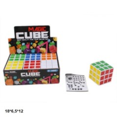 Кубик Рубика 5,7 см 333A 6 шт.в коробке 18*6,5*12 см