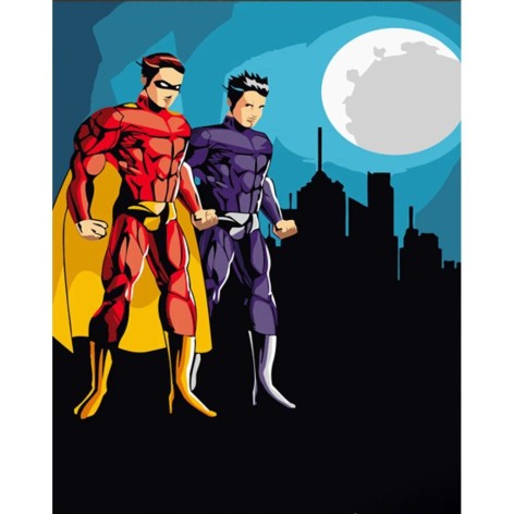 Картина по номерах Герої міста 30х40 см