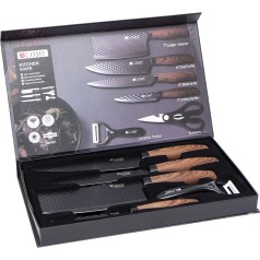 Набір металевих ножів  в коробці, 6 предметів  ALM-FZ11