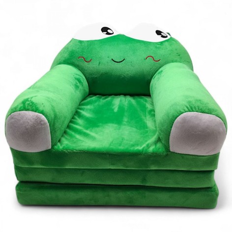 Кресло-диван детское раскладное Nikopol "Лягушонок" 40х40х50 см длина разложенного - 120 см