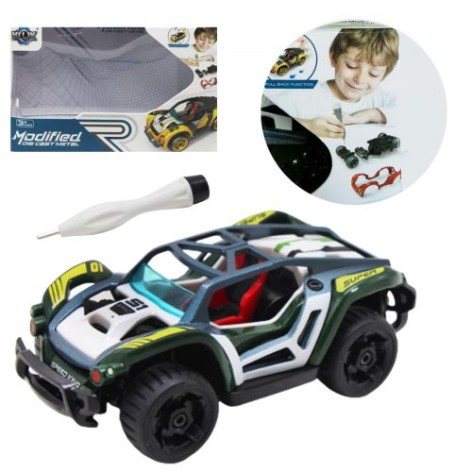 Машинка металопластикова, зелений