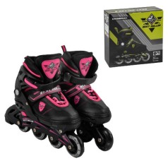 Ролики детские 77009-М Best Roller /размер 35-38/ розовые, колеса PU, переднее колесо светится, d колес – 6.5 см, в коробке