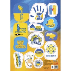 КЕНГУРУ Стікери MADE IN UKRAINE. I am Ukrainian (УА)