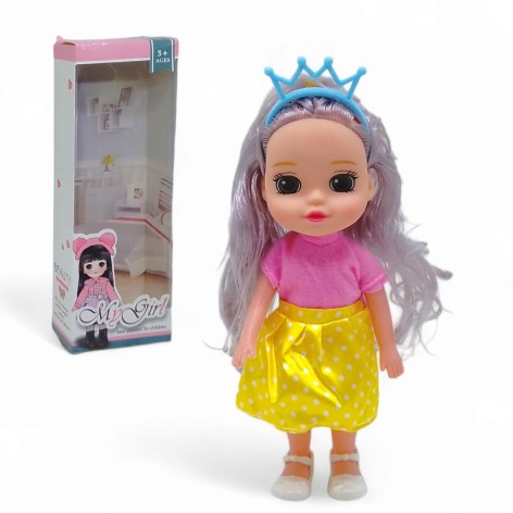 Лялька "Girl", (24 см), сиреневая вид 1