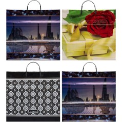 Пакет ламінований з пластиковою ручкою 36/37, ціна за 5 шт.