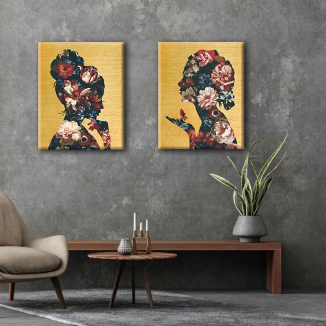 Набор картин по номерам с краской металлик Riviera Blanca Харизма (ITR-087) 2 шт в наборе