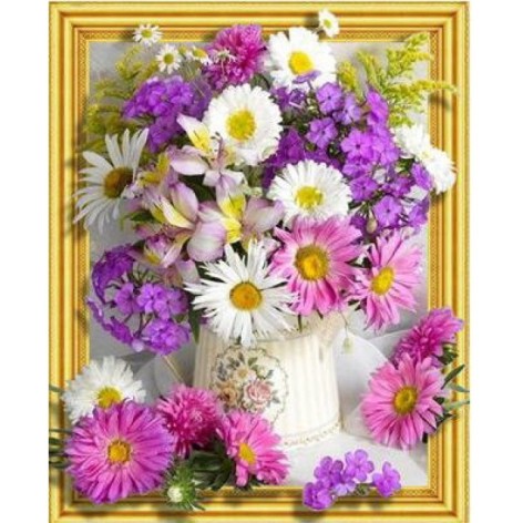 Алмазна мозаїка за номерами 40*50 об'ємна 