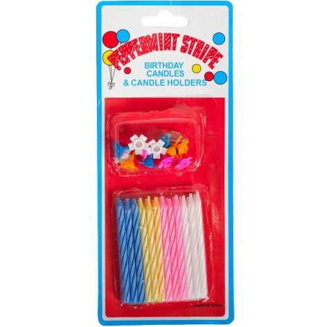 Набір свічок для торта 10-89 24 штуки,mini