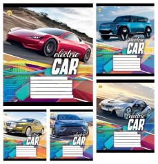 Тетрадь 18 арк.клітинка Тверда ТЕ41206 Електрокар, 20 шт. в уп. /400/, 5к.