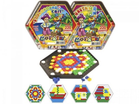 Мозаика "Цветной мир" (220 элементов)