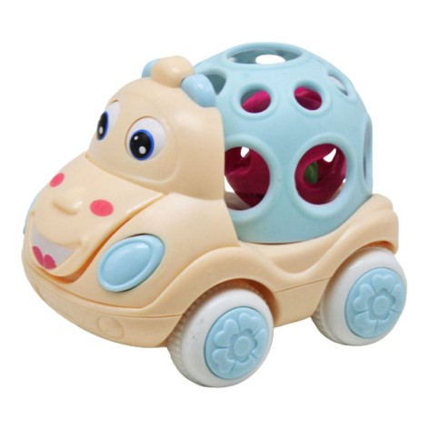 Машинка-брязкальце, інерційна (кремова)