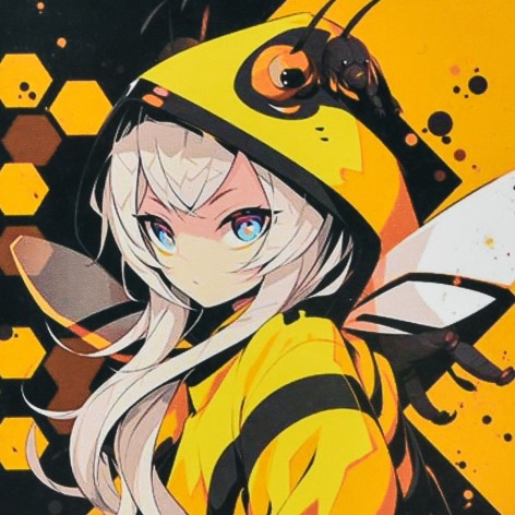 Алмазна мозаїка Strateg "Аніме-бджола" 30x30 см (HEE16307)