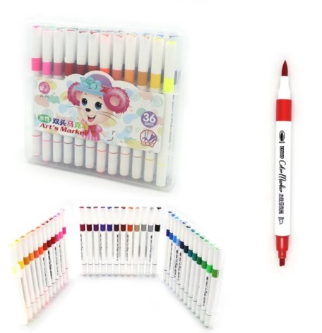 Набор скетч маркеров двусторон. 