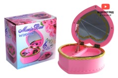 Музична скринька з зеркальцем в кор. 17*9,5*17,5см 