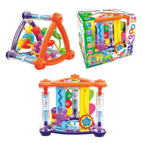 Мультибокс "TK Group", брязкальце, пальчиковий лабіринт, зеркало, рахівниця, пальчикові ігри, кор. 