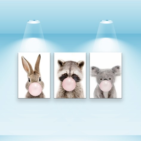 Набір постерів Riviera Blanca "Bubble" 3 шт, 28x40 см, горизонтальна орієнтація (PS-019)