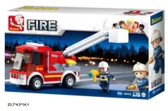 Конструктор M38-B0632 Fire пожарная машина 136 деталей коробка 23,7*4,5*14,1