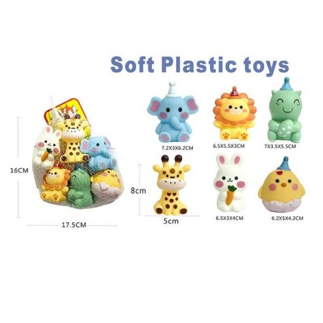 Іграшка для ванни 6 штук в сітці /240-2/