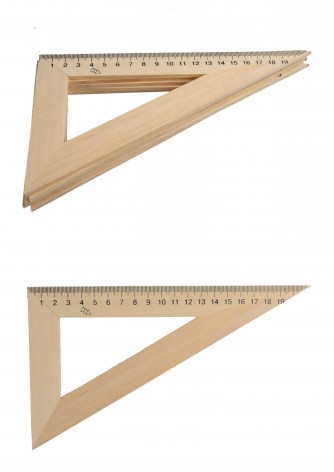 Треугольник деревянный 22 см 60*90*30 см 5шт