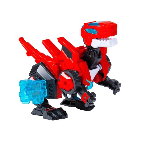 Динозавр-трансформер DINOSTER - ЧЕРВОНИЙ РАПТОР-БОТ (бокс для зберігання)